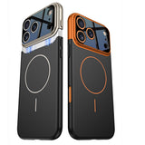 Apple iPhone 17 Pro Kılıf M-safe Şarj Özellikli Çift Parçalı Zore Napoli Kapak Siyah