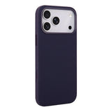 Apple iPhone 17 Pro Kılıf M-Safe Şarj Özellikli Kumaş Tasarımlı Zore Miami Sert PC Kapak Derin Mor