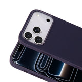Apple iPhone 17 Pro Kılıf M-Safe Şarj Özellikli Kumaş Tasarımlı Zore Miami Sert PC Kapak Derin Mor
