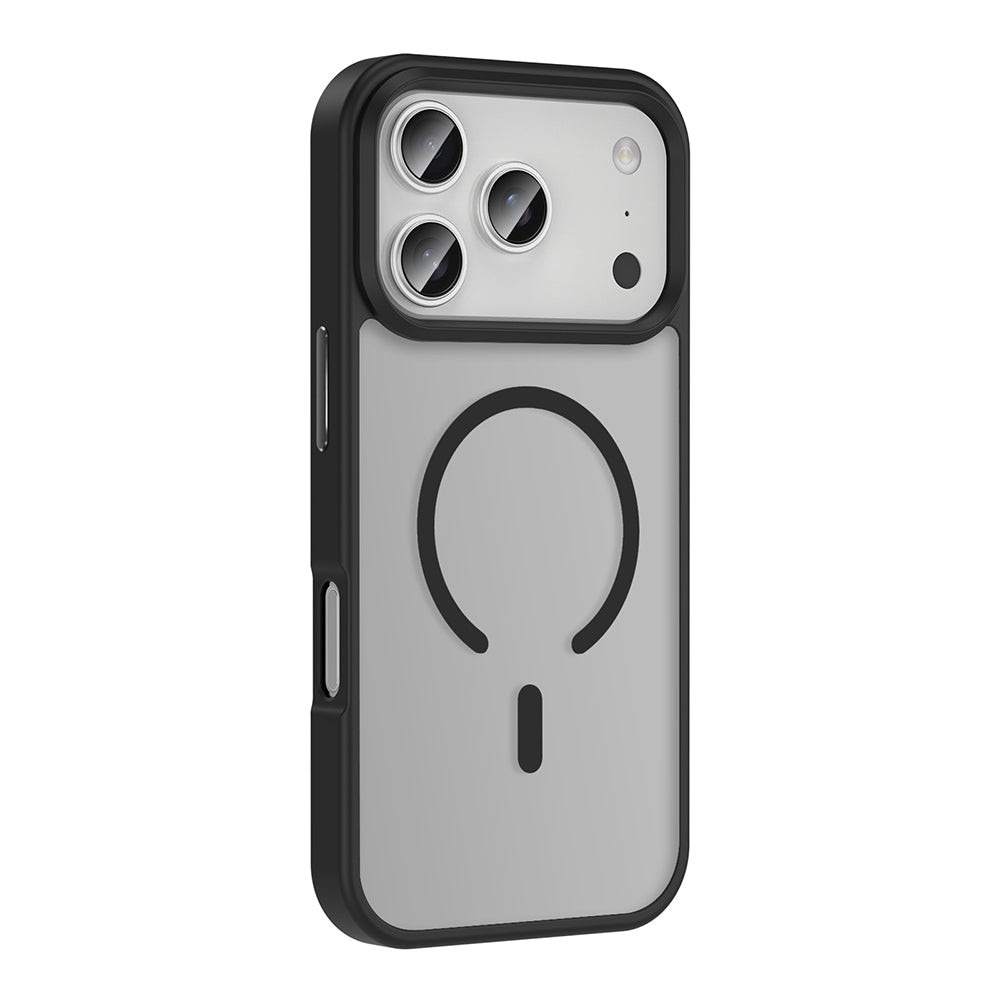 Apple iPhone 17 Pro Kılıf M-safe Şarj Özellikli Mat Arka Yüzey Zore Sio Kapak Lacivert