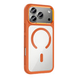 Apple iPhone 17 Pro Kılıf M-Safe Şarj Özellikli Metal Kamera Çerçeveli Zore Tiko Kapak Lacivert