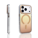 Apple iPhone 17 Pro Kılıf M-safe Şarj Özellikli Transparan Renk Geçişli Zore Toros Kapak Siyah