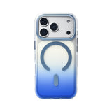 Apple iPhone 17 Pro Kılıf M-safe Şarj Özellikli Transparan Renk Geçişli Zore Toros Kapak Mavi