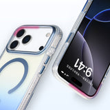 Apple iPhone 17 Pro Kılıf M-safe Şarj Özellikli Transparan Renk Geçişli Zore Toros Kapak Gold