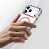 Apple iPhone 17 Pro Kılıf M-safe Şarj Özellikli Transparan Renk Geçişli Zore Toros Kapak Siyah