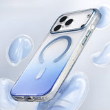 Apple iPhone 17 Pro Kılıf M-safe Şarj Özellikli Transparan Renk Geçişli Zore Toros Kapak Gold