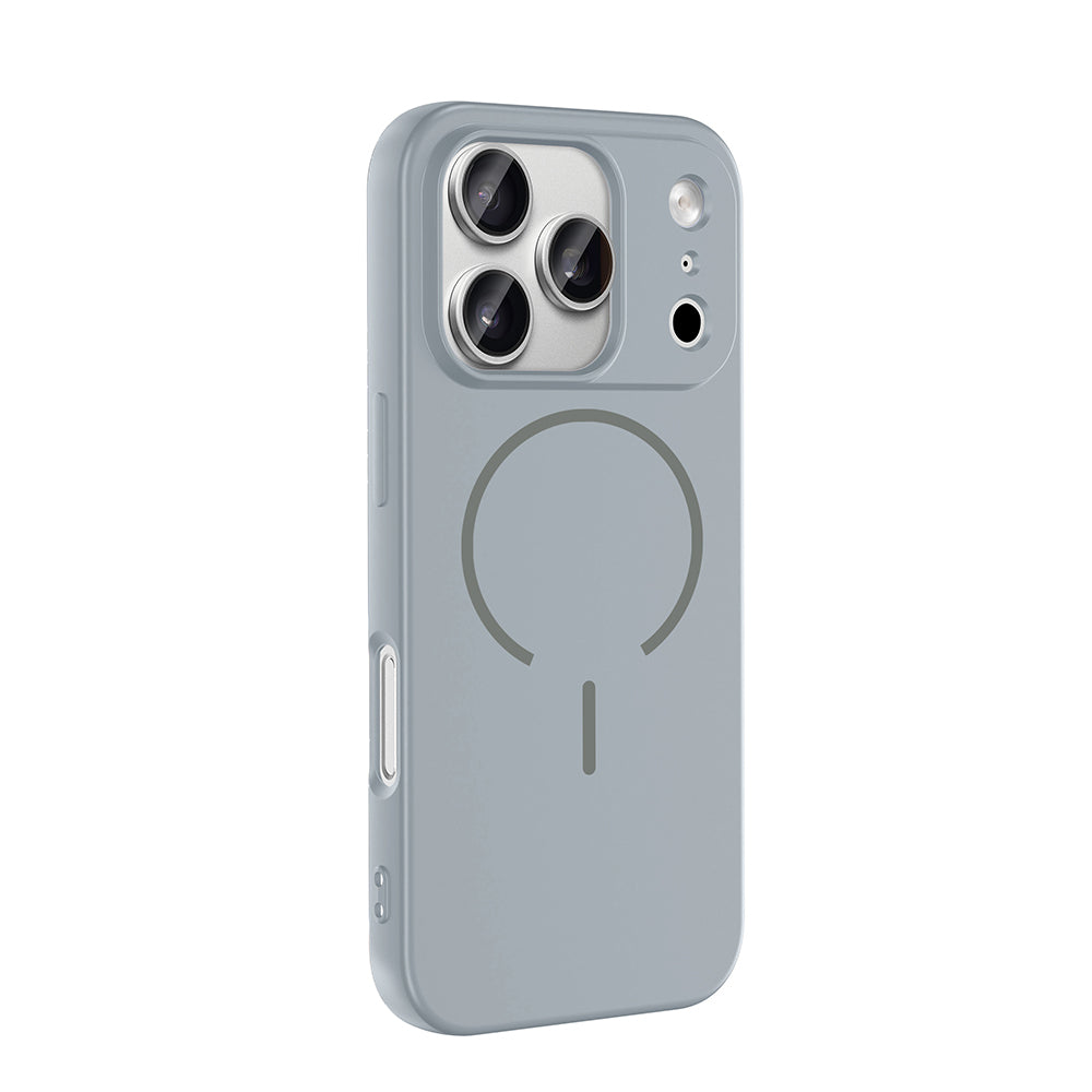 Apple iPhone 17 Pro Kılıf M-safe Şarj Özellikli Zore Meta Kapak Rose Pembe