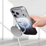 Apple iPhone 17 Pro Kılıf M-Safe Şarj Özellikli Zore Septik Silikon Kapak Pembe