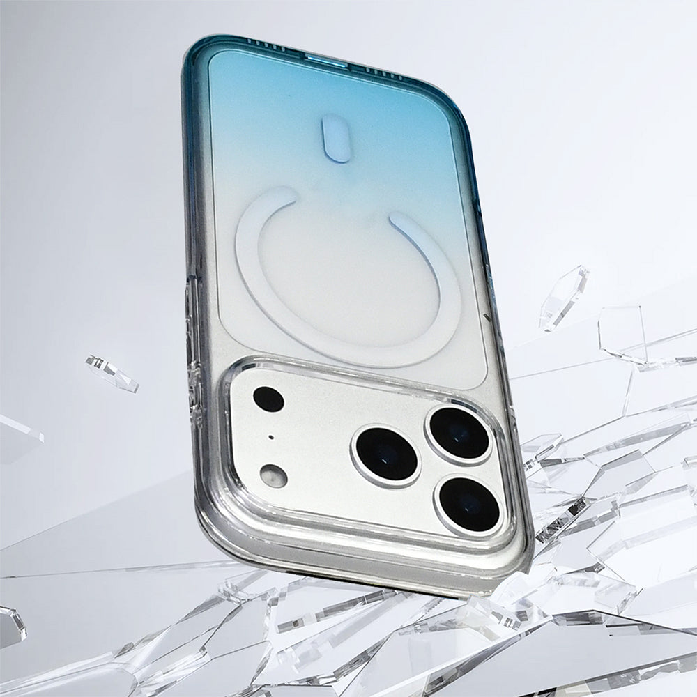 Apple iPhone 17 Pro Kılıf M-Safe Şarj Özellikli Zore Septik Silikon Kapak Turkuaz