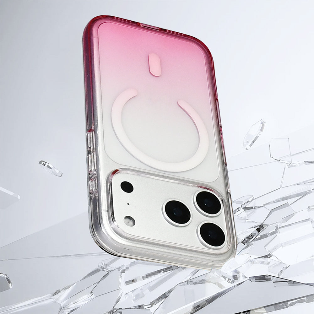 Apple iPhone 17 Pro Kılıf M-Safe Şarj Özellikli Zore Septik Silikon Kapak Turuncu
