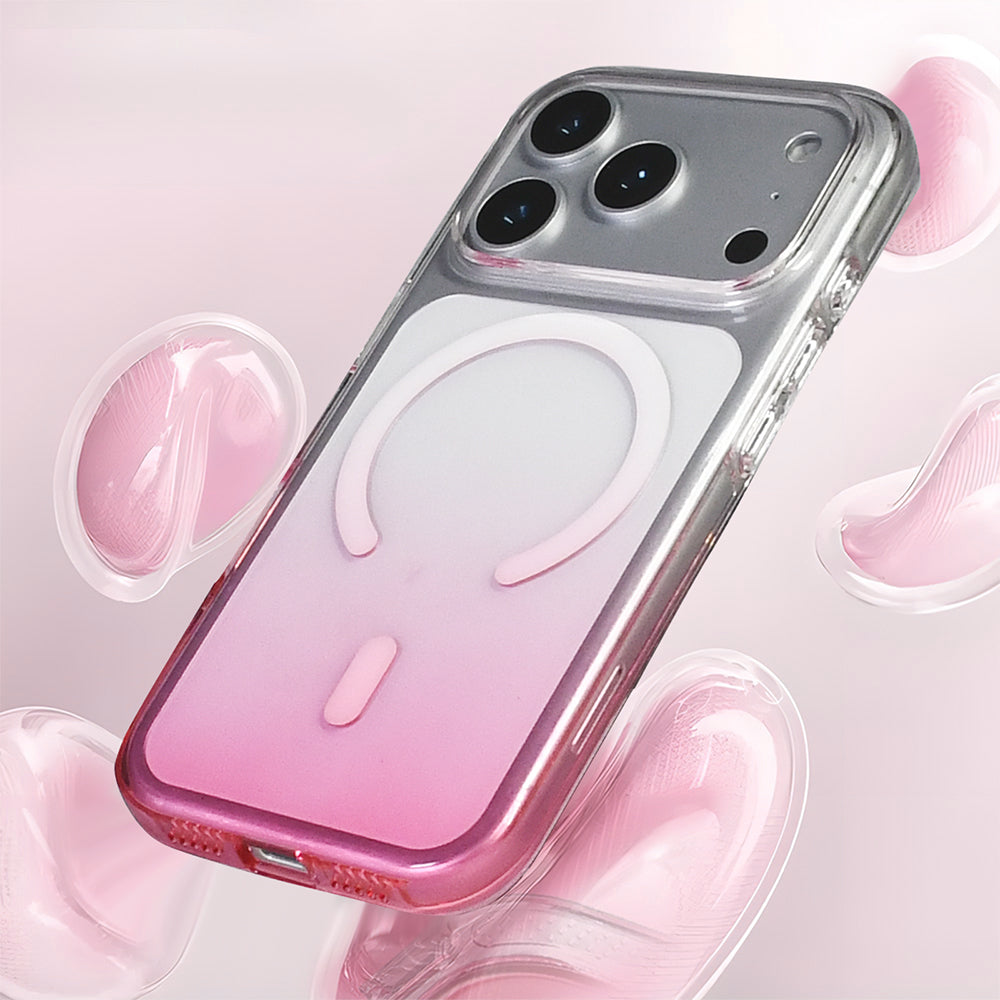 Apple iPhone 17 Pro Kılıf M-Safe Şarj Özellikli Zore Septik Silikon Kapak Turuncu