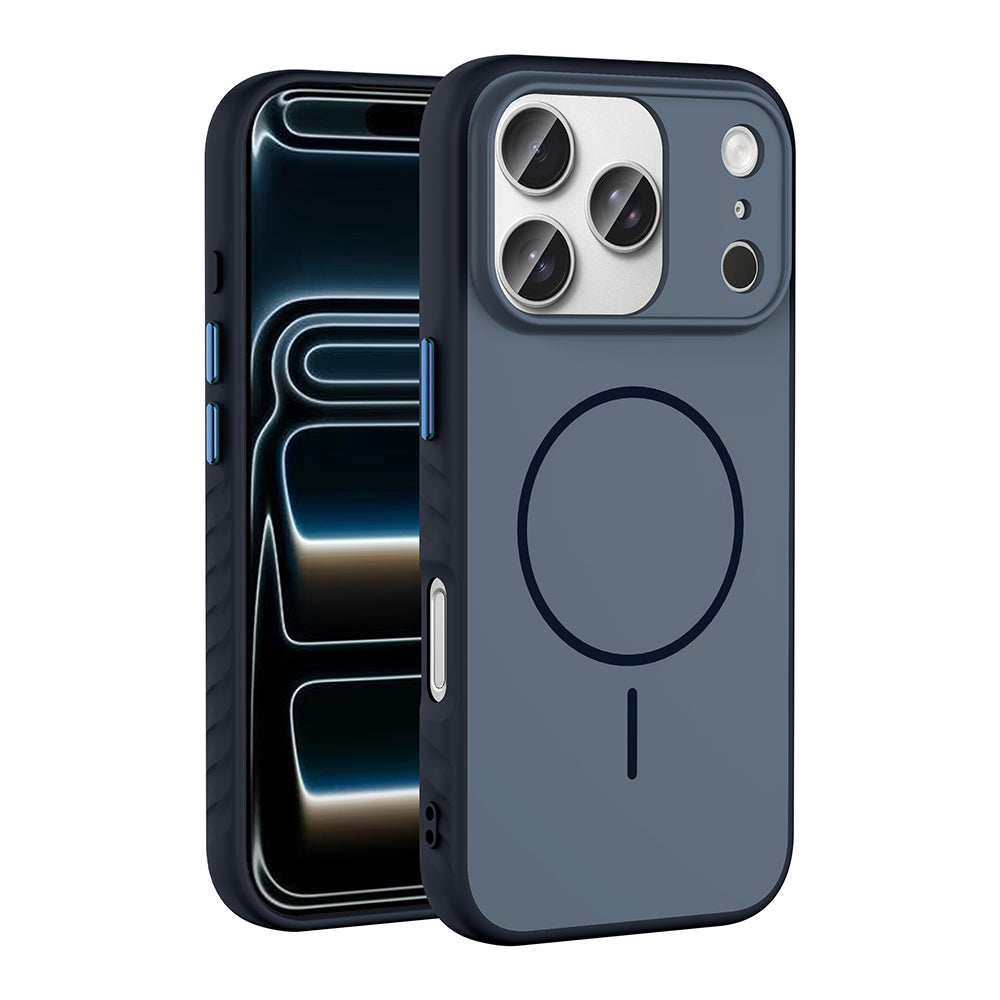 Apple iPhone 17 Pro Kılıf M-safe Şarj Özellikli Zore Tea Kapak Turuncu