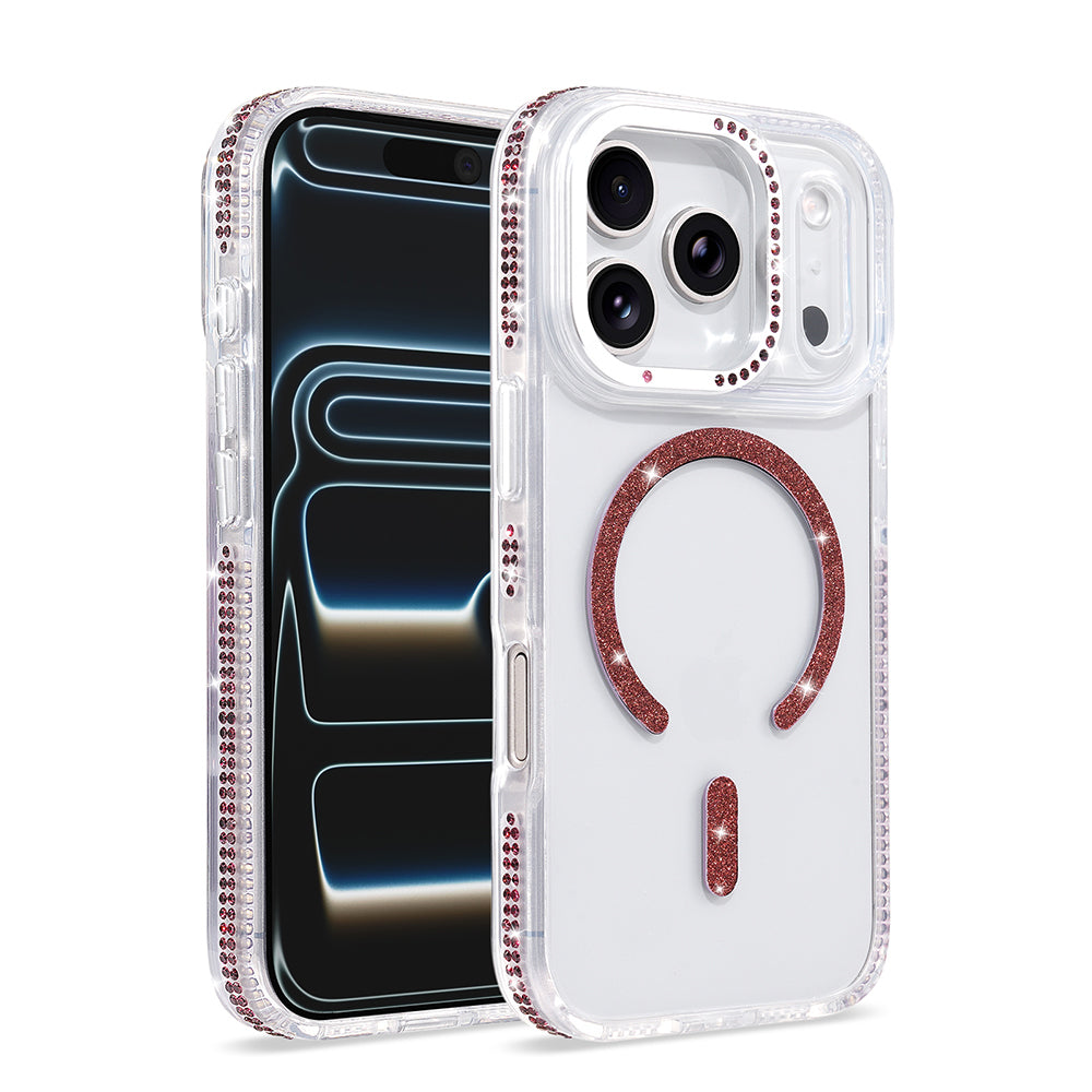 Apple iPhone 17 Pro Kılıf M-safe Şarj Özellikli Zore Tera Silikon Kapak Mürdüm