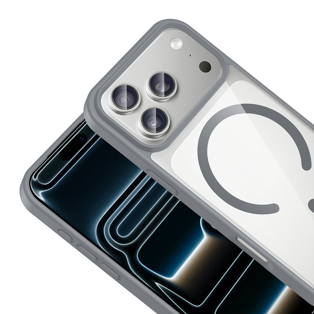 Apple iPhone 17 Pro Kılıf M-safe Wireless Şarj Özellikli Silikon Zore Ege Kapak Turuncu