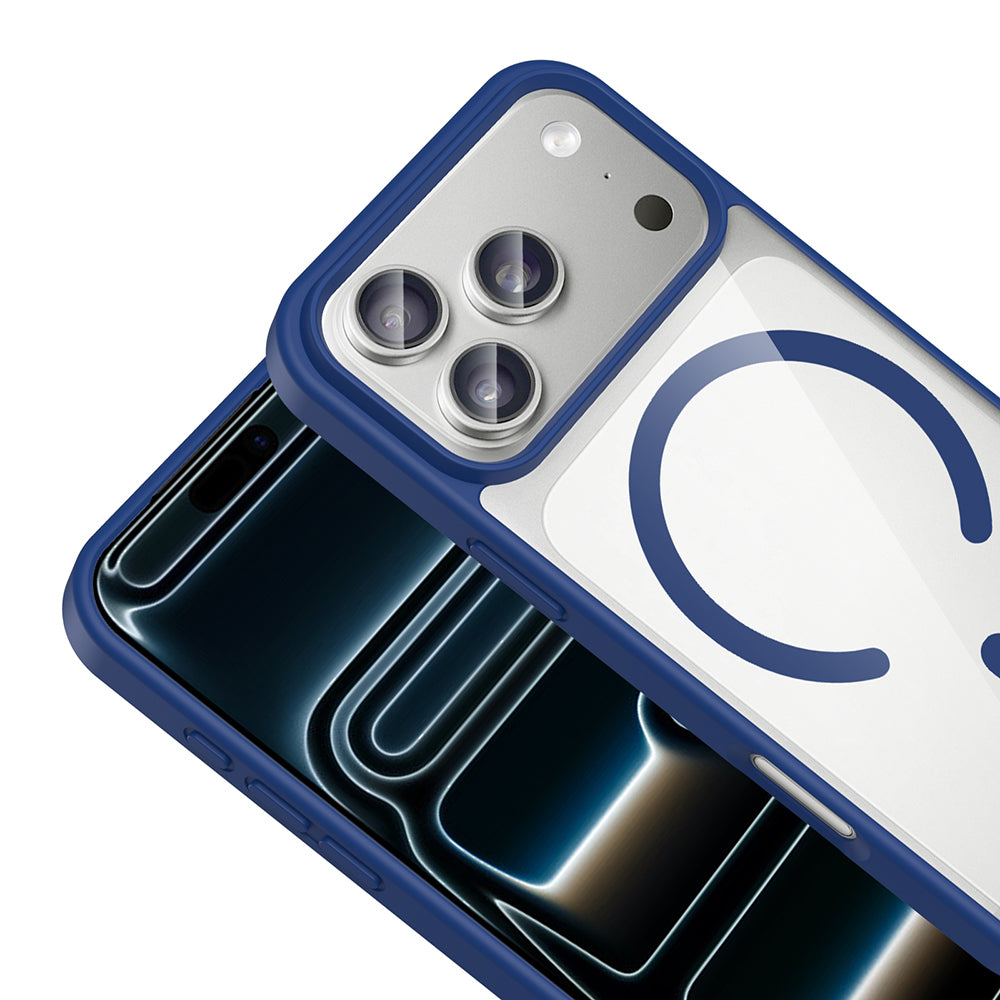 Apple iPhone 17 Pro Kılıf M-safe Wireless Şarj Özellikli Silikon Zore Ege Kapak Gri