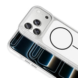 Apple iPhone 17 Pro Kılıf Metal Buton Tasarımlı Zore İkonik Sert Silikon Kapak Mavi