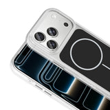 Apple iPhone 17 Pro Kılıf Metal Buton Tasarımlı Zore İkonik Sert Silikon Kapak Mavi