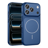 Apple iPhone 17 Pro Kılıf Zore M-Safe Şarj Özellikli Kamera Korumalı Formen Kapak Gümüş