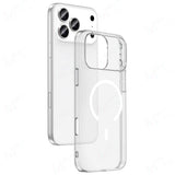 Apple iPhone 17 Pro Kılıf Zore M-safe Şarj Özellikli Şeffaf Kamera Çerçeveli Porto Kapak Şeffaf