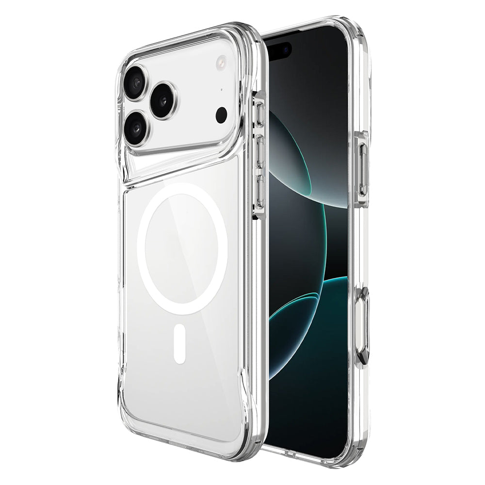 Apple iPhone 17 Pro Kılıf Zore M-safe Şarj Özellikli T-Max M-safe Kapak Şeffaf