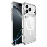 Apple iPhone 17 Pro Kılıf Zore M-safe Şarj Özellikli T-Max M-safe Kapak Şeffaf