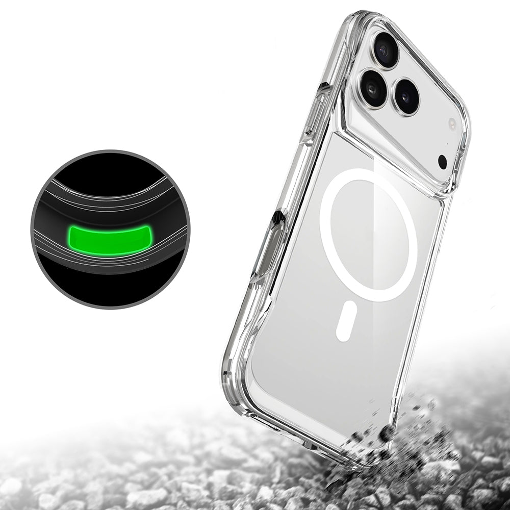 Apple iPhone 17 Pro Kılıf Zore M-safe Şarj Özellikli T-Max M-safe Kapak Şeffaf