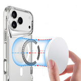 Apple iPhone 17 Pro Kılıf Zore M-safe Şarj Özellikli T-Max M-safe Kapak Şeffaf