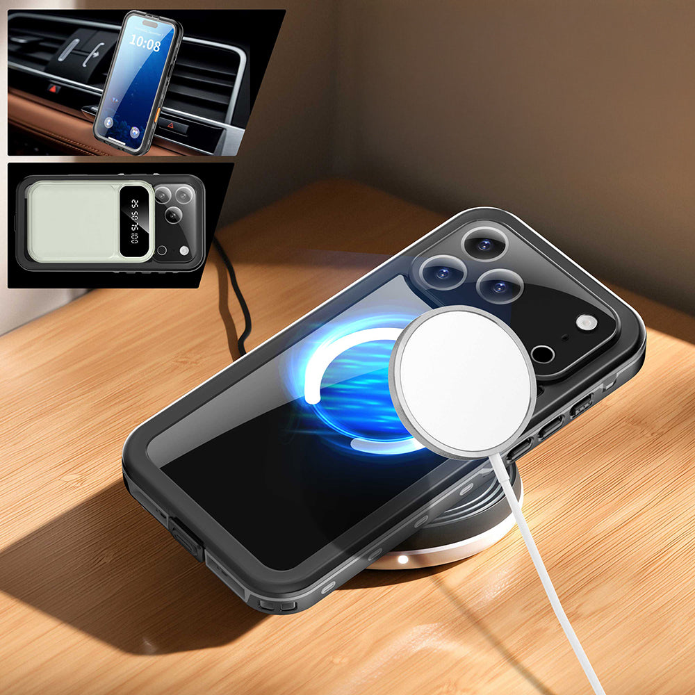 Apple iPhone 17 Pro Max Kılıf 1-1 Su Geçirmez Kılıf Siyah