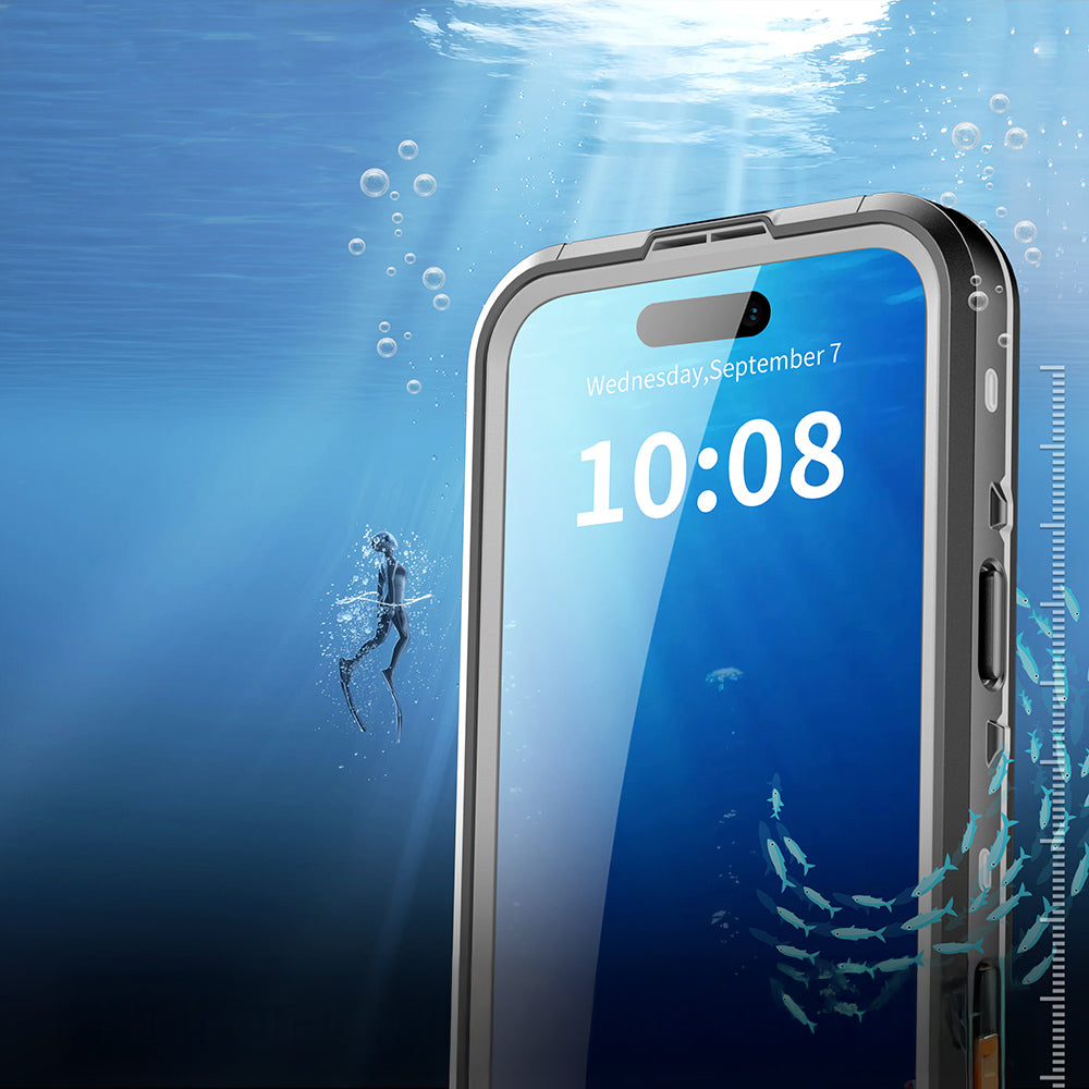 Apple iPhone 17 Pro Max Kılıf 1-1 Su Geçirmez Kılıf Siyah