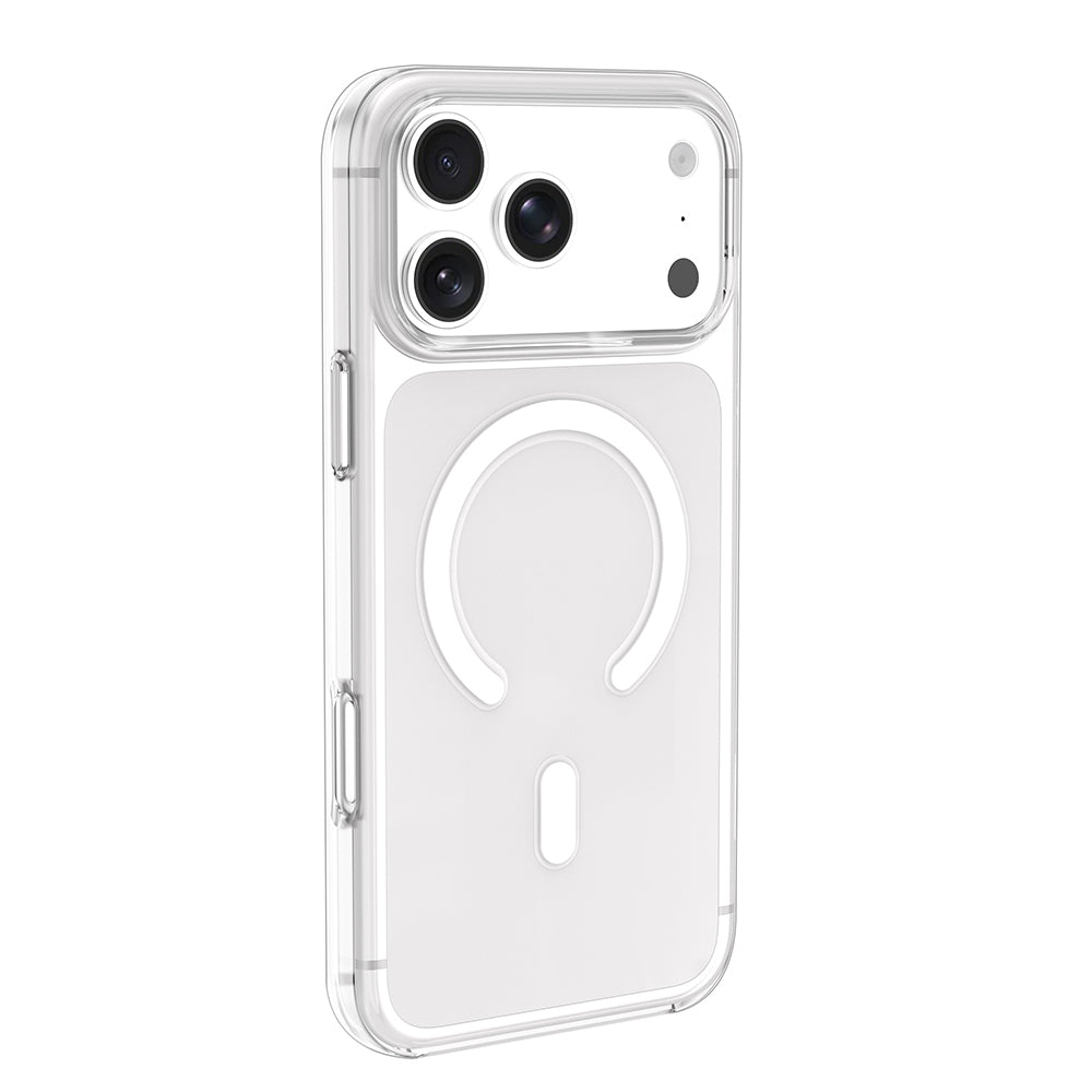 Apple iPhone 17 Pro Max Kılıf IC Çipli Zore Wireless Şarj Özellikli Şeffaf Orjin Kapak Şeffaf