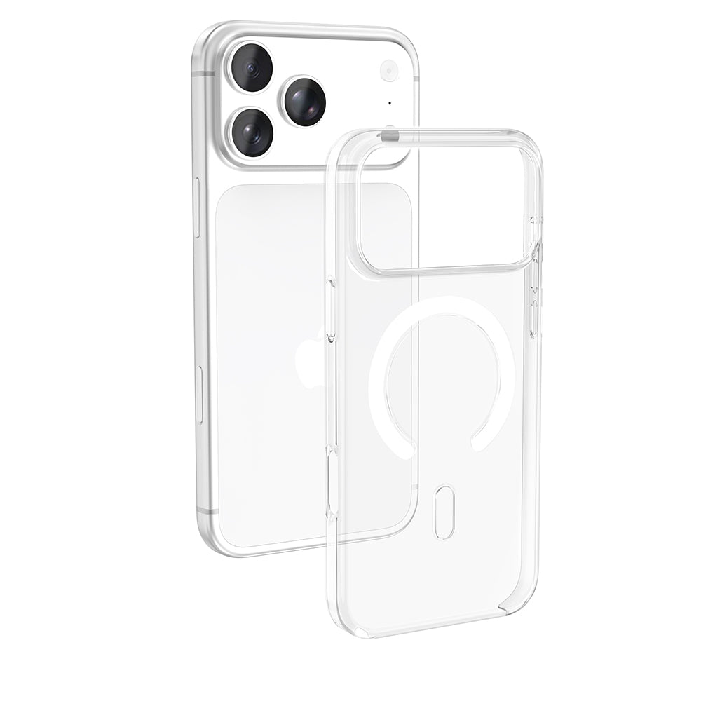 Apple iPhone 17 Pro Max Kılıf IC Çipli Zore Wireless Şarj Özellikli Şeffaf Orjin Kapak Şeffaf