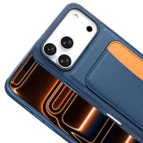 Apple iPhone 17 Pro Max Kılıf Kartlıklı Zore X-Kart Silikon Kapak Siyah
