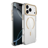 Apple iPhone 17 Pro Max Kılıf M-safe Şarj Özellikli Airbagli Kamera Standlı Azor Kapak Turuncu