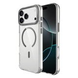 Apple iPhone 17 Pro Max Kılıf M-safe Şarj Özellikli Airbagli Kamera Standlı Azor Kapak Koyu Gri