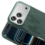 Apple iPhone 17 Pro Max Kılıf M-Safe Şarj Özellikli Kamuflaj Tasarımlı Zore Sera Sert PC Kapak Koyu Yeşil