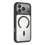 Apple iPhone 17 Pro Max Kılıf M-Safe Şarj Özellikli Metal Kamera Çerçeveli Zore Tiko Kapak Gri