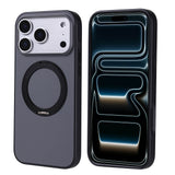 Apple iPhone 17 Pro Max Kılıf M-Safe Şarj Özellikli Standlı Zore Proton Silikon Kapak Siyah