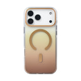 Apple iPhone 17 Pro Max Kılıf M-safe Şarj Özellikli Transparan Renk Geçişli Zore Toros Kapak Rose Gold