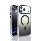 Apple iPhone 17 Pro Max Kılıf M-safe Şarj Özellikli Transparan Renk Geçişli Zore Toros Kapak Siyah