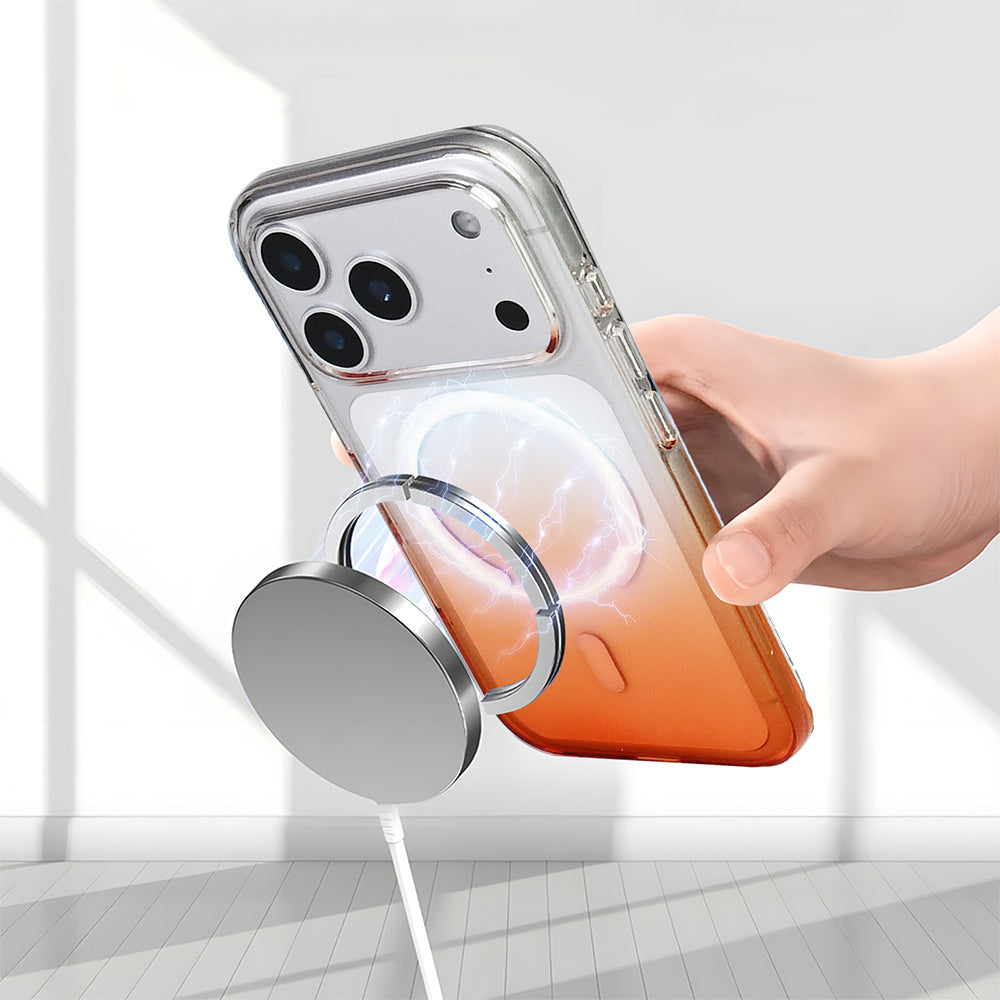 Apple iPhone 17 Pro Max Kılıf M-Safe Şarj Özellikli Zore Septik Silikon Kapak Turkuaz