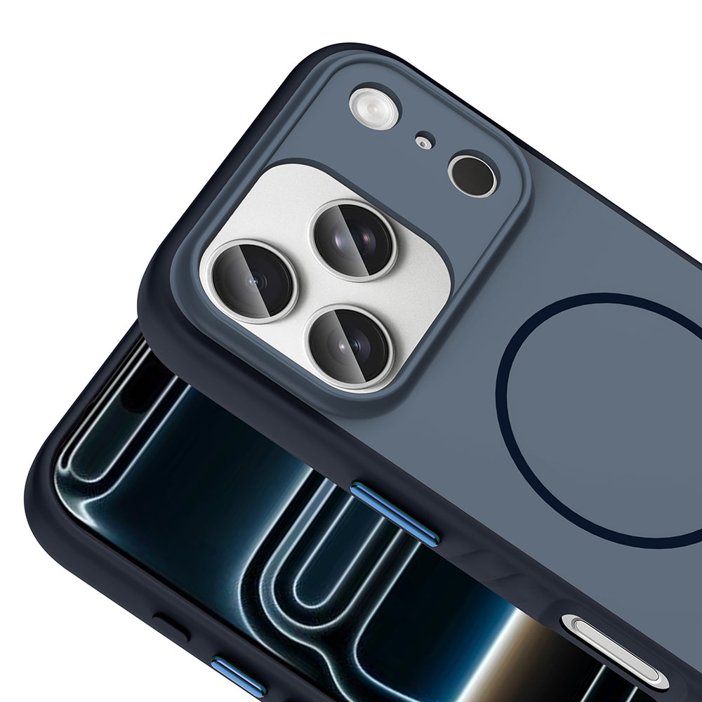 Apple iPhone 17 Pro Max Kılıf M-safe Şarj Özellikli Zore Tea Kapak Turuncu
