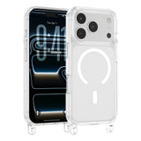 Apple iPhone 17 Pro Max Kılıf M-safe Şarj Özellikli Zore X-Rop Kapak Şeffaf