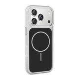Apple iPhone 17 Pro Max Kılıf Metal Buton Tasarımlı Zore İkonik Sert Silikon Kapak Turuncu