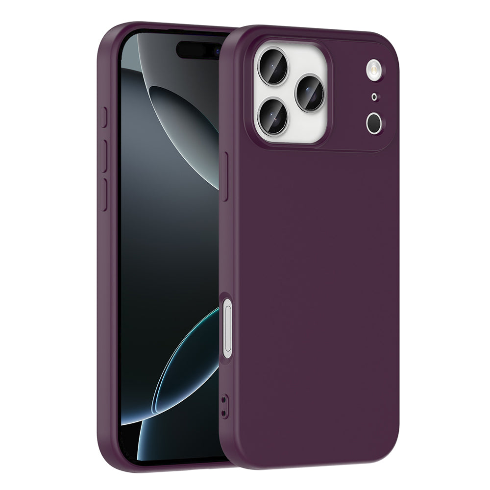 Apple iPhone 17 Pro Max Kılıf Zore Mara Lansman Kapak Koyu Mor