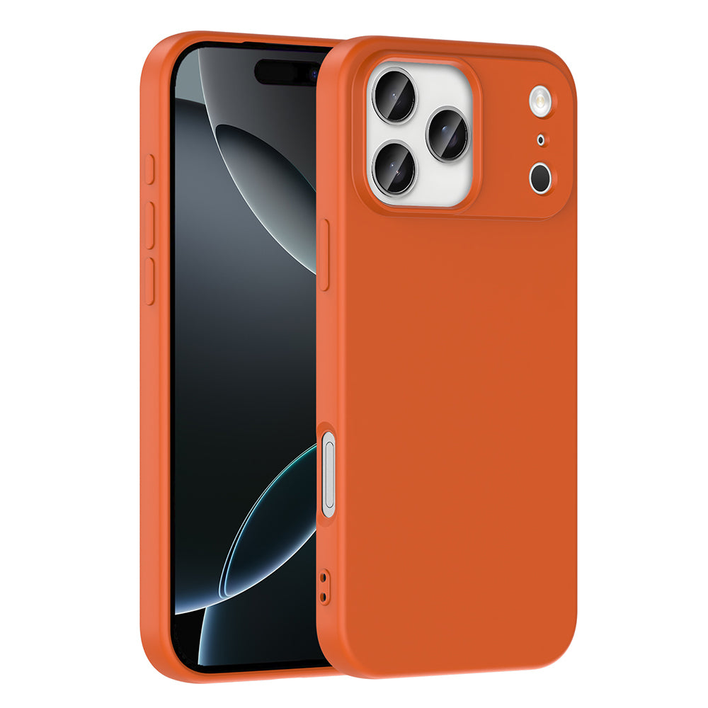 Apple iPhone 17 Pro Max Kılıf Zore Mara Lansman Kapak Turuncu