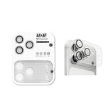 Apple iPhone 17 Pro Max CL-22 Parmak İzi Bırakmayan Anti-Reflective 2in1 Kamera Lens Koruyucu Gümüş