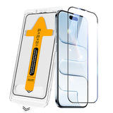 Apple iPhone 17 Pro Zore 2.5D Oliv HD Temperli Cam Ekran Koruyucu + Kolay Uygulama Aparatı Şeffaf