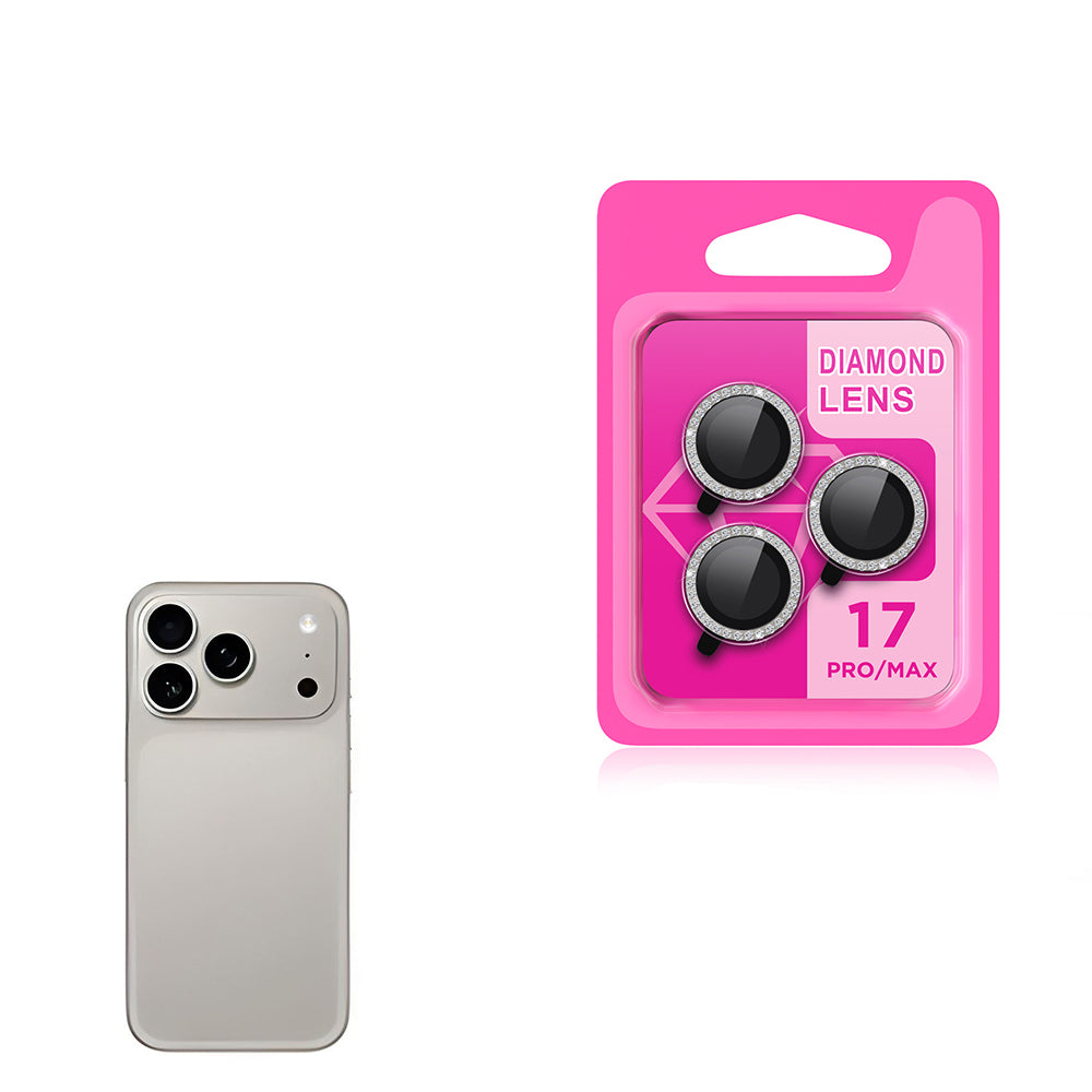 Apple iPhone 17 Pro Zore CL-06 Kamera Lens Koruyucu Titanyum-Gri