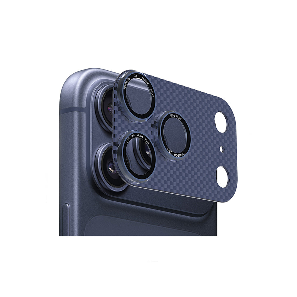 Apple iPhone 17 Pro Zore CL-21 Kamera Lens Koruyucu Mavi