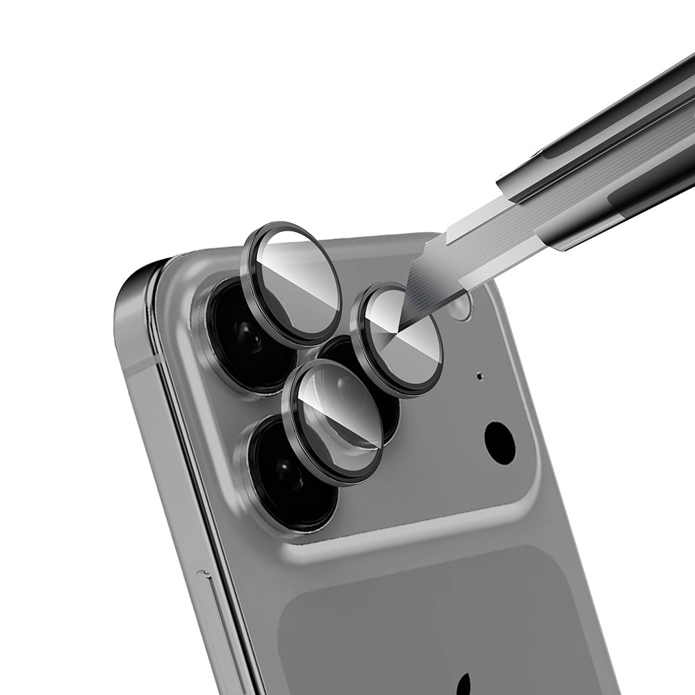 Apple iPhone 17 Pro Zore Mikro Kamera Lens Koruyucu Gümüş